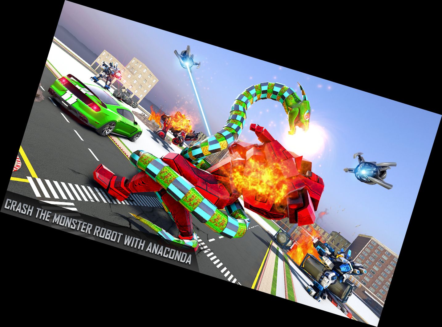 Anaconda Roboter Auto Roboter Spiel