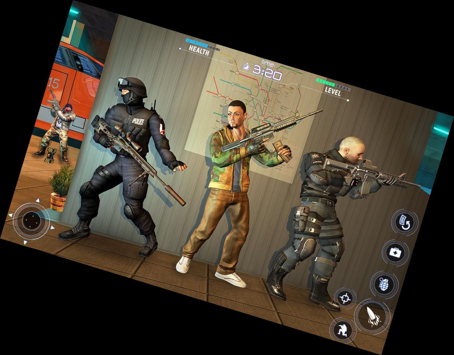 Ego-Shooter Kommando Training Gewehr Schütze