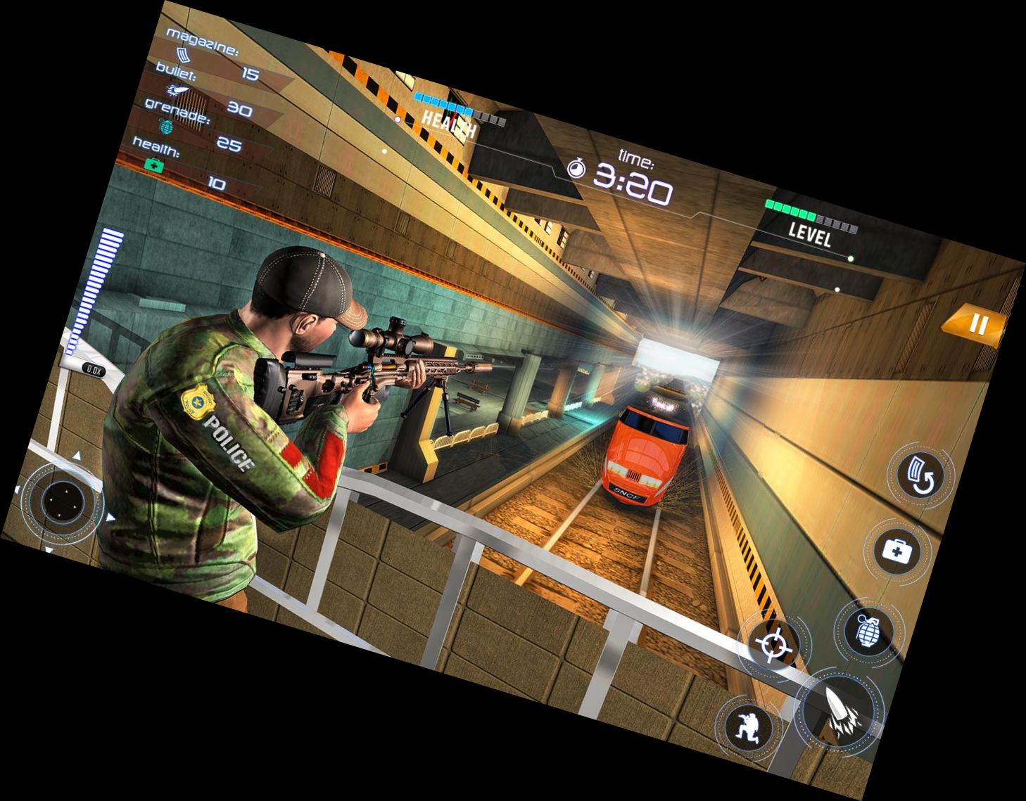 First Person Shooter Commando Training Gun Shooter