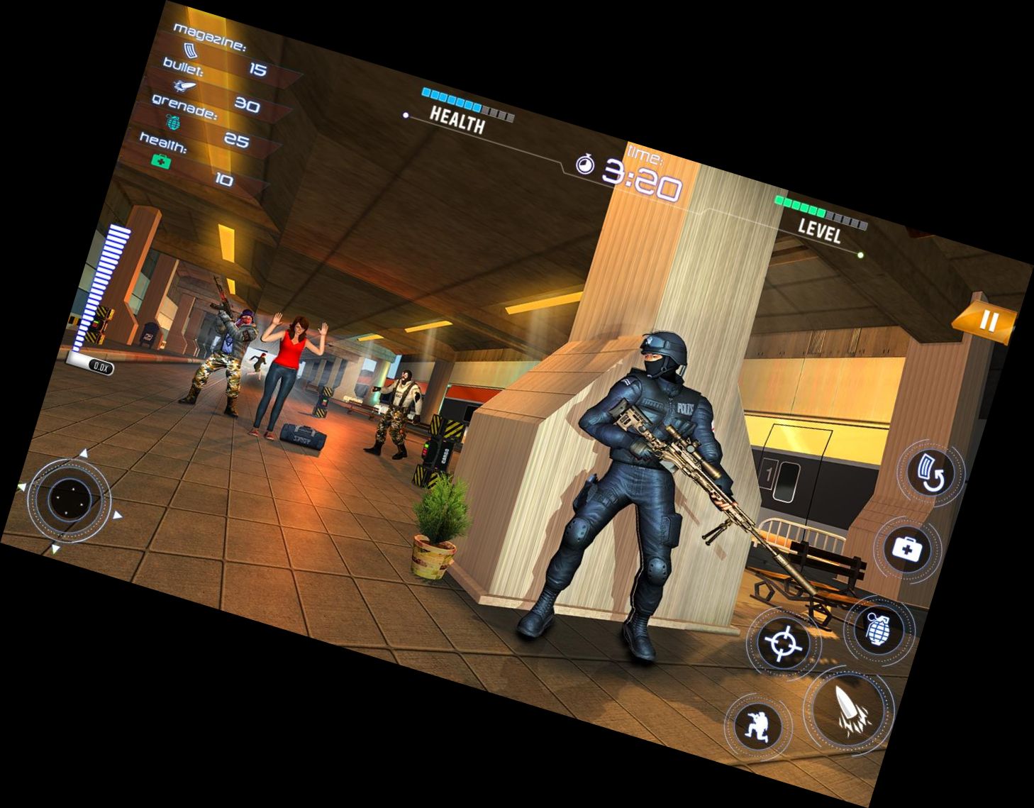 Ego-Shooter Kommando Training Gewehr Schütze