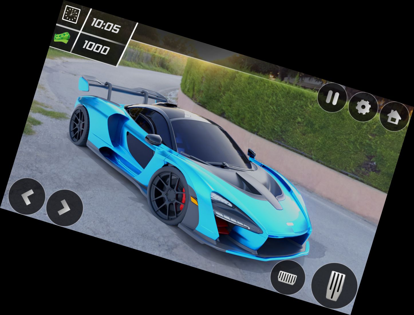 Полицейская машина на повышенном