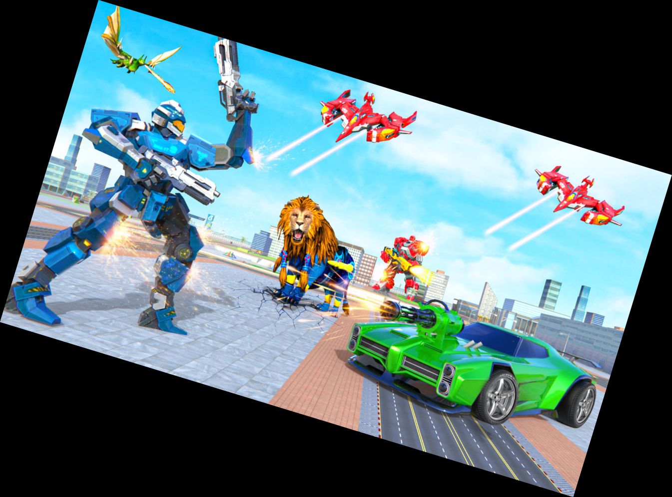 Autoroboter Spiele - Jet Roboter