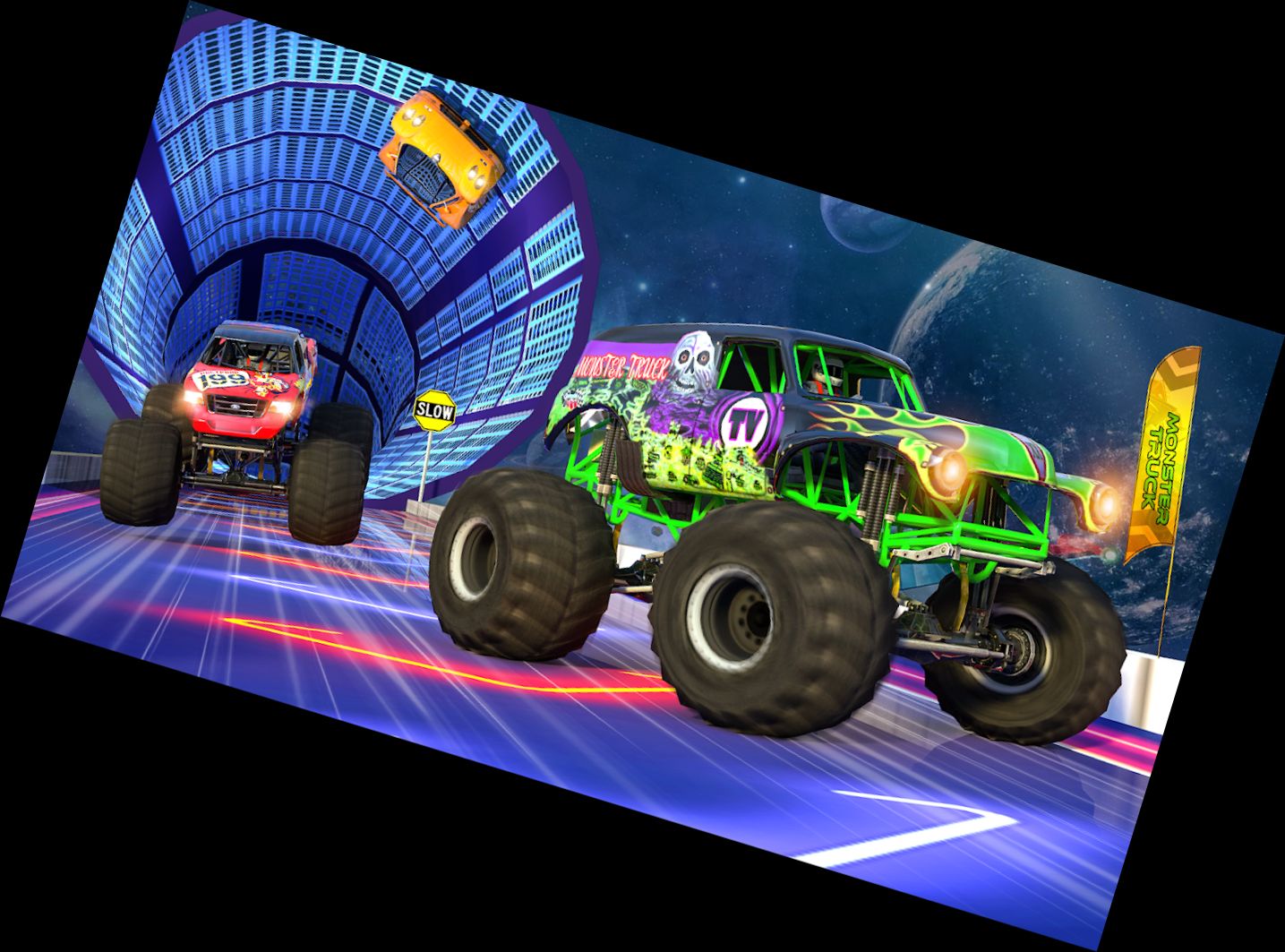 Turbo Truck Racing Stunt Driver Games