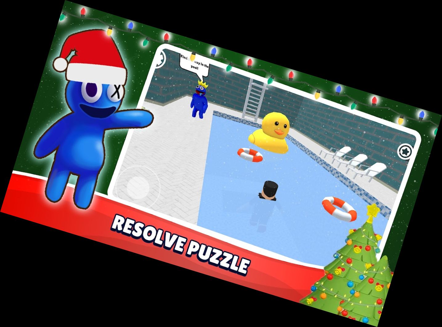 Entkomme dem Blauen Monsterfreund