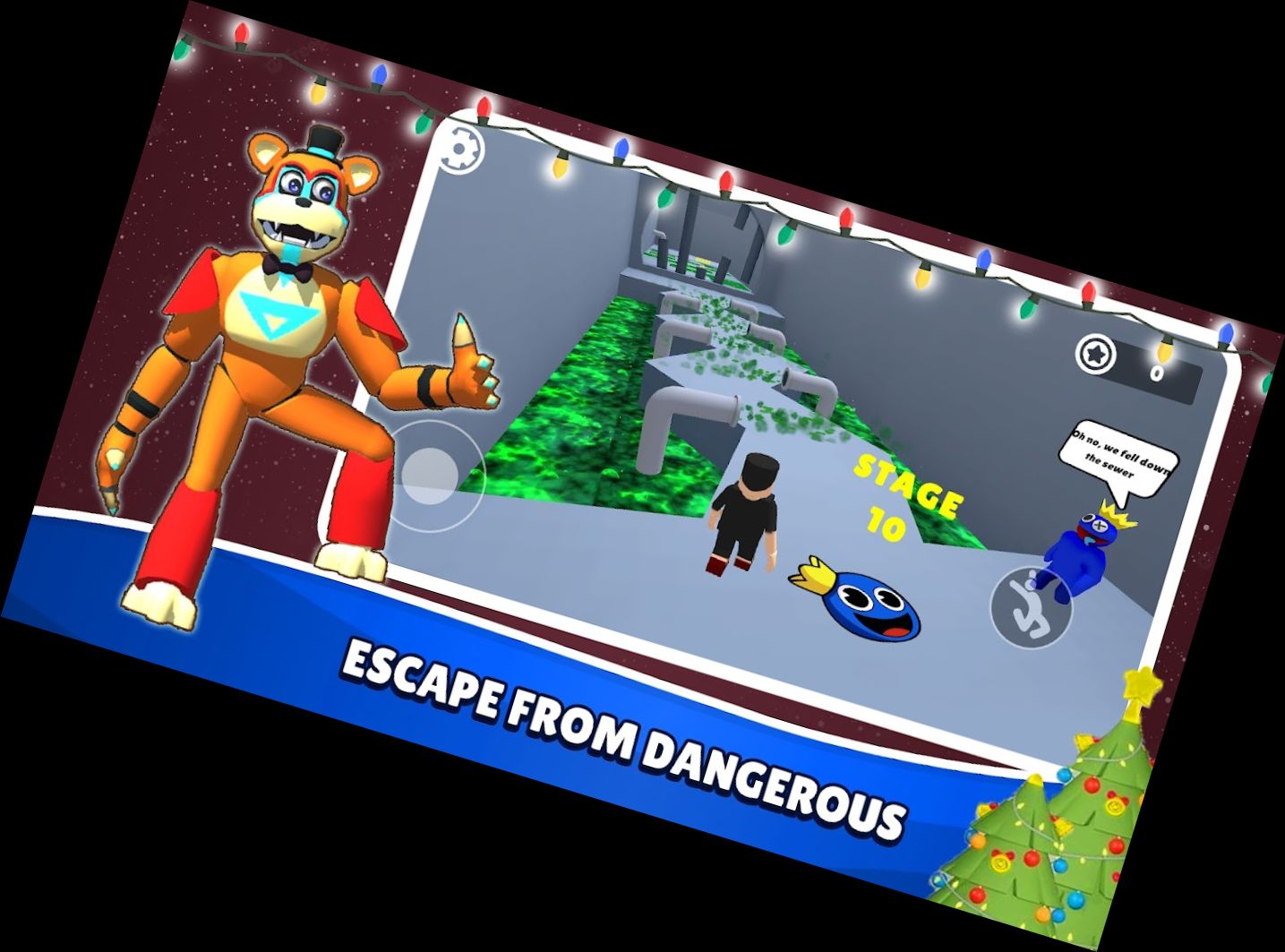 Entkomme dem Blauen Monsterfreund