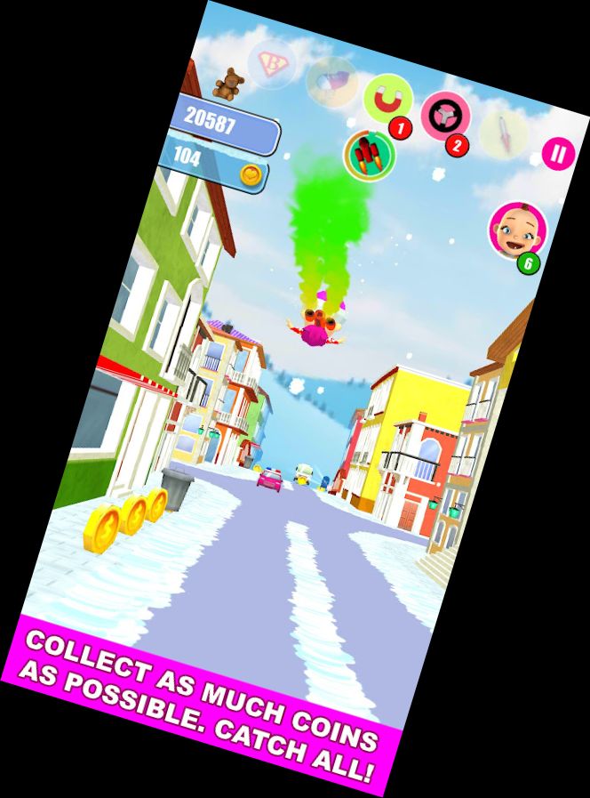 Baby Schnee Lauf - Laufspiel