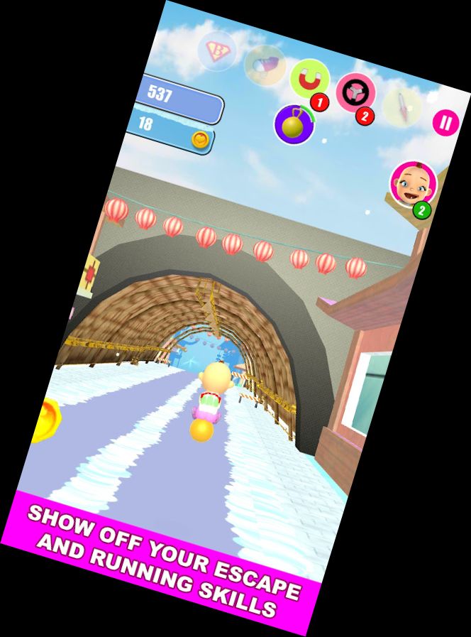 Baby Schnee Lauf - Laufspiel