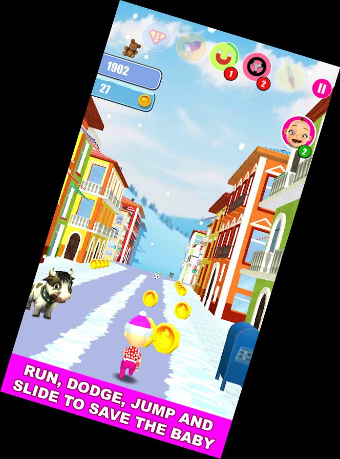 Baby Snow Corre - Juego de Carrera