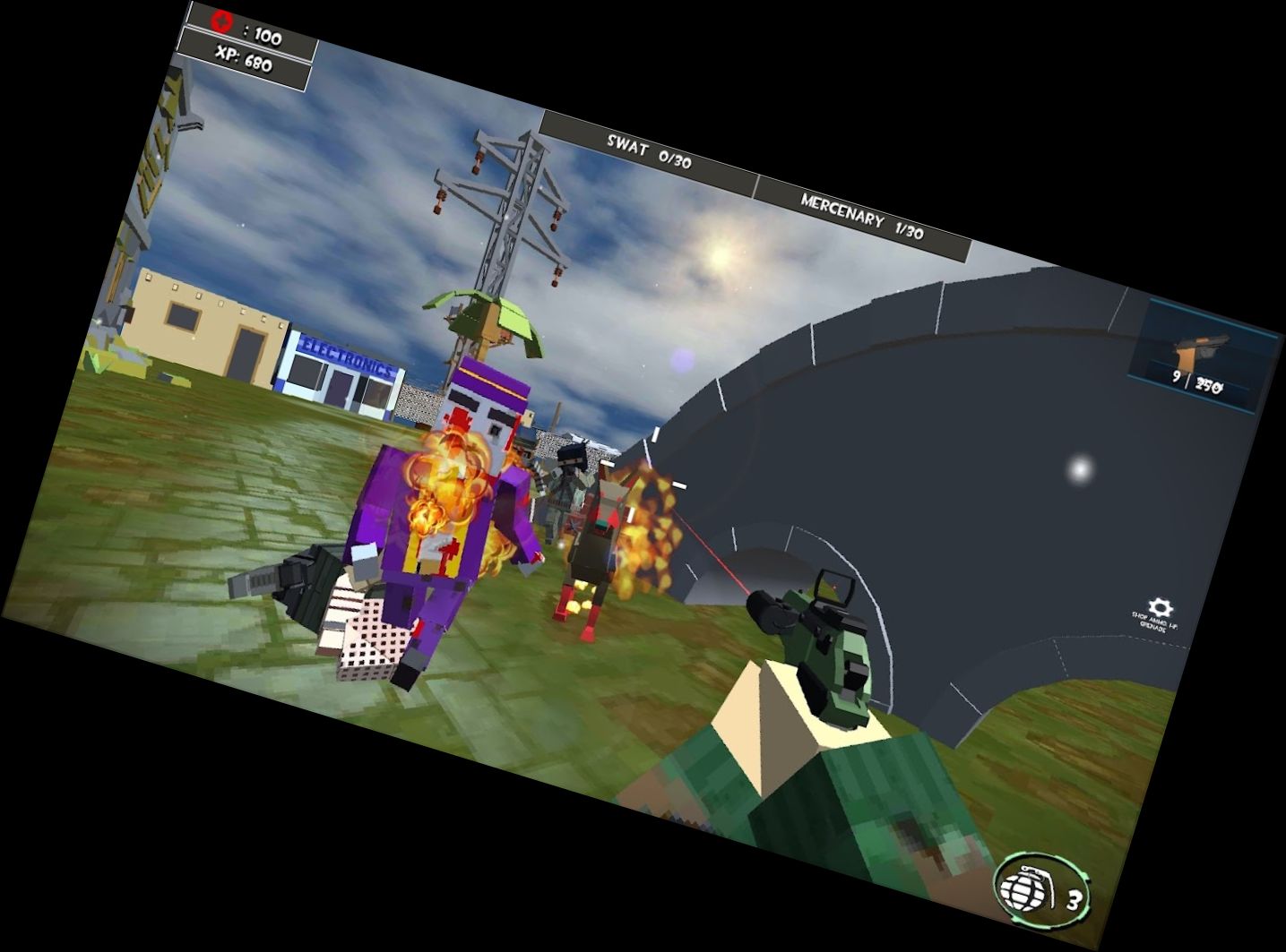 Kampf Pixel Zombie Überleben