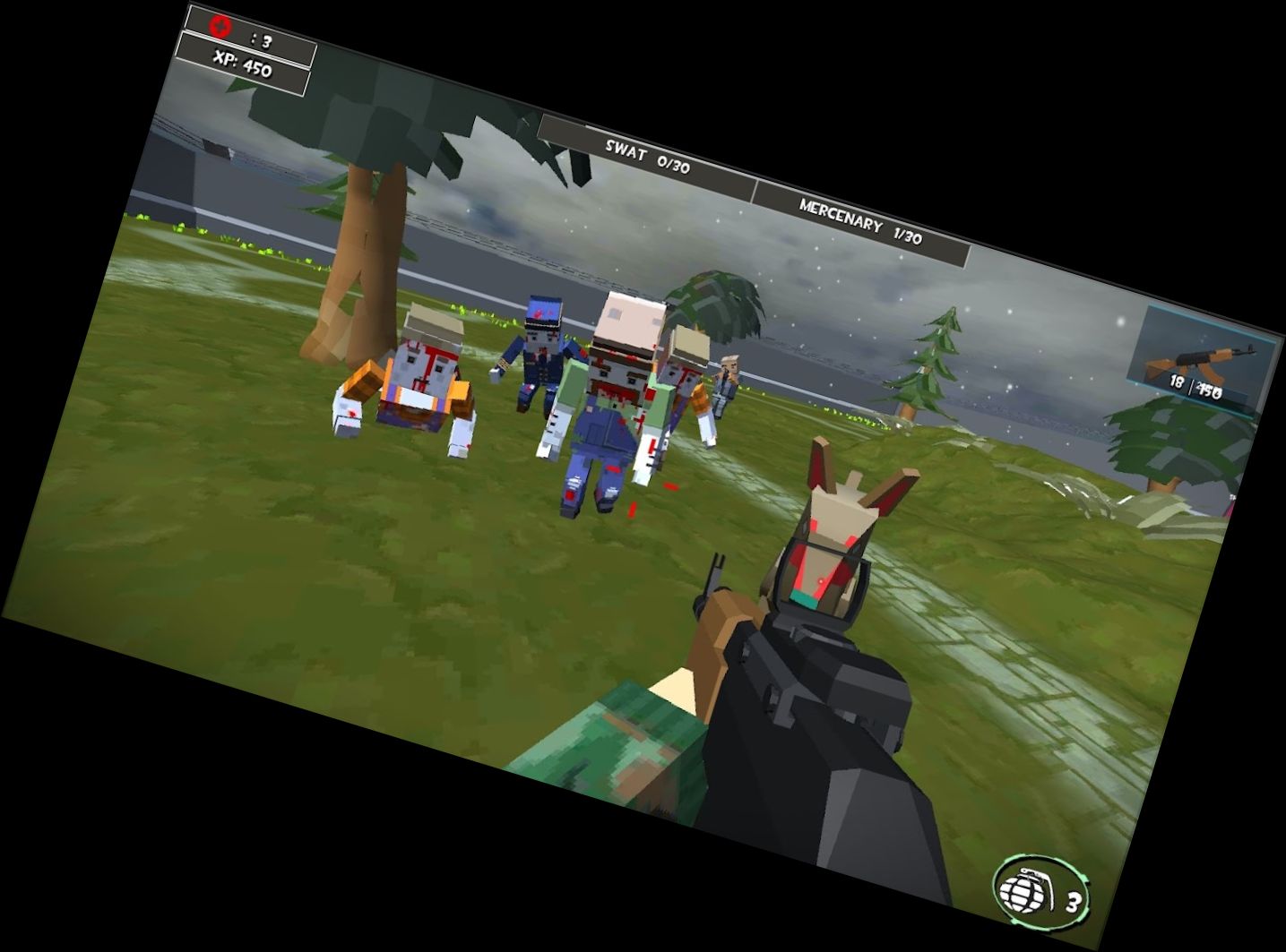 Kampf Pixel Zombie Überleben