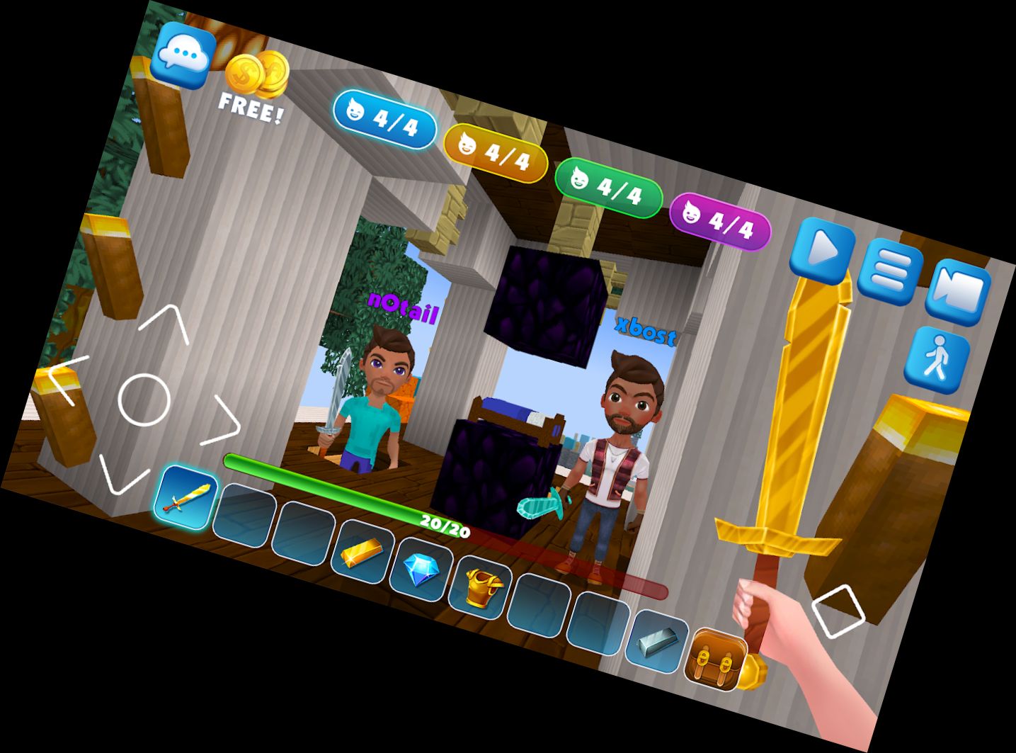 Bett-Schlacht: Block-Wars-Kraft