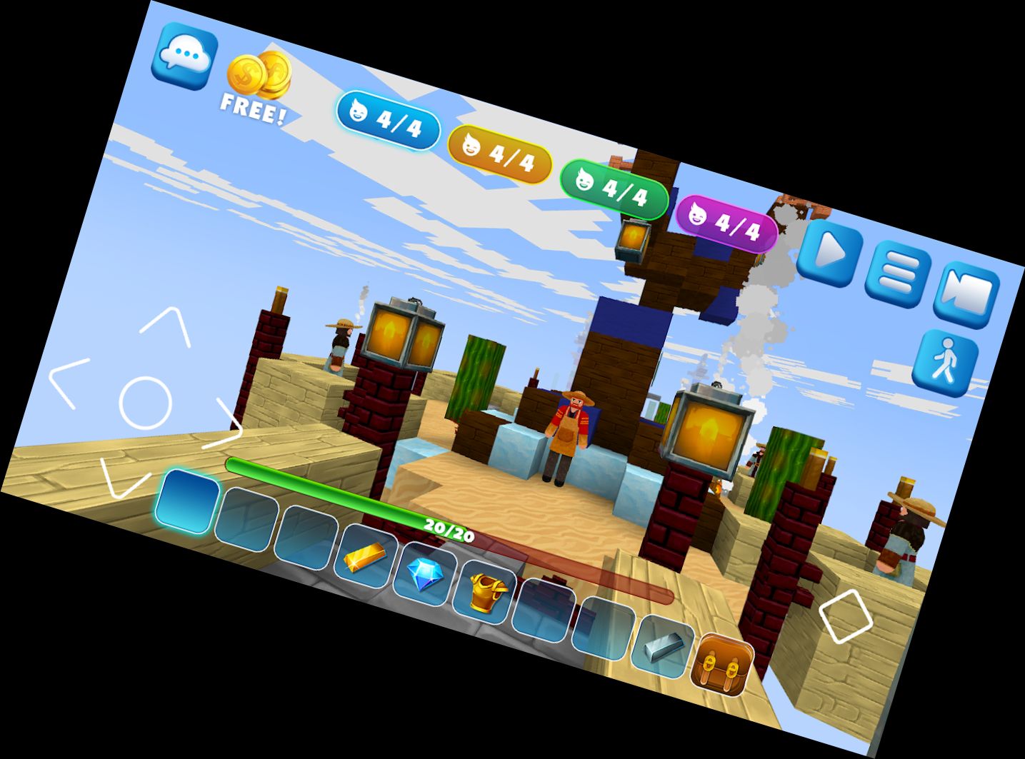 Bett-Schlacht: Block-Wars-Kraft