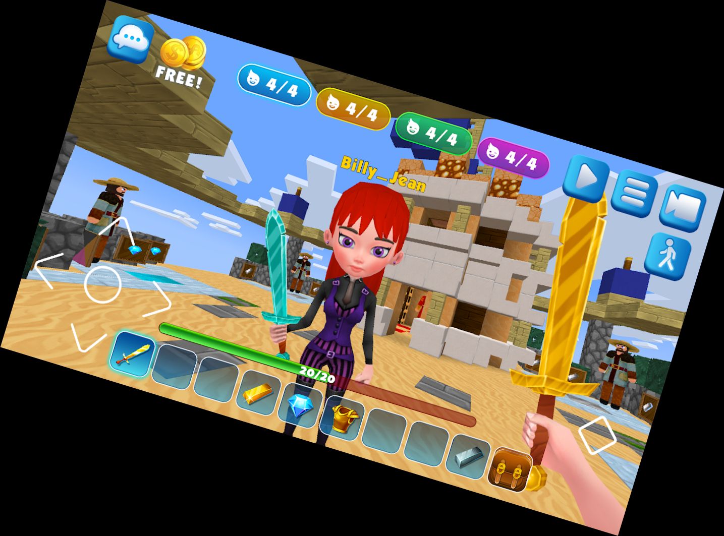 Bett-Schlacht: Block-Wars-Kraft