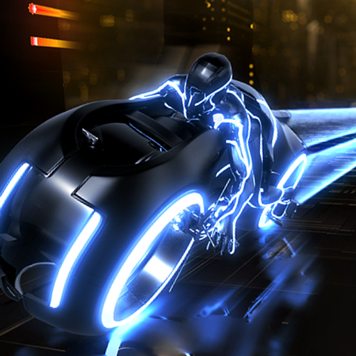 Neon Speedway: Luminous Motorcycle Racing