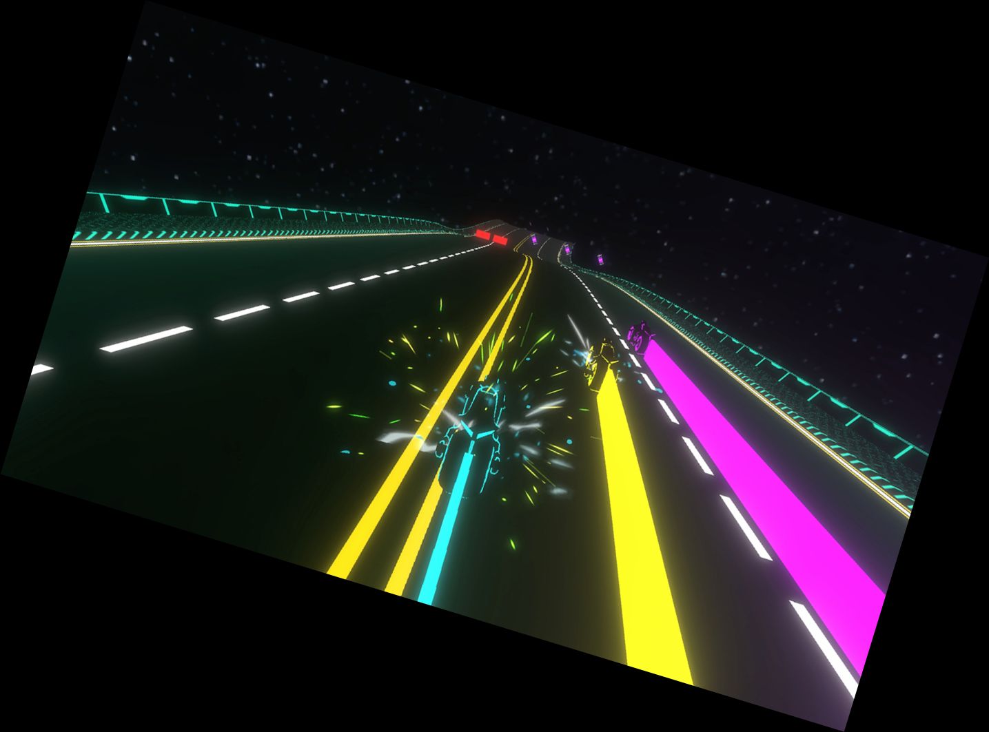 Neon Speedway: Luminous Motorcycle Racing