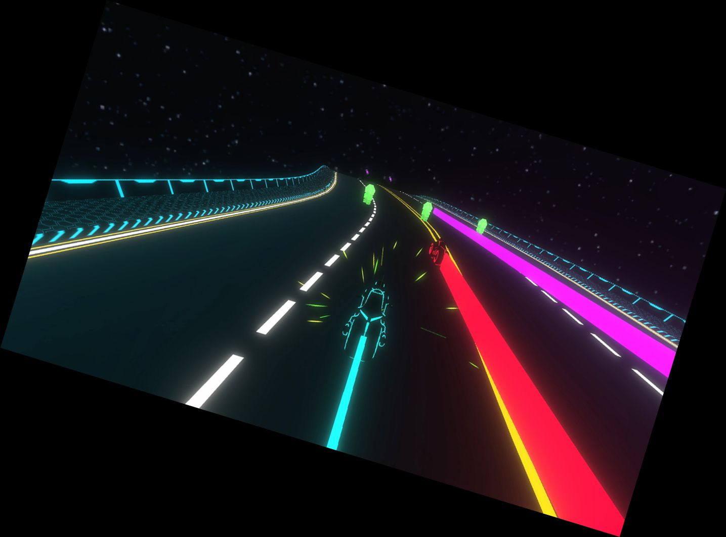 Neon Speedway: Luminous Motorcycle Racing