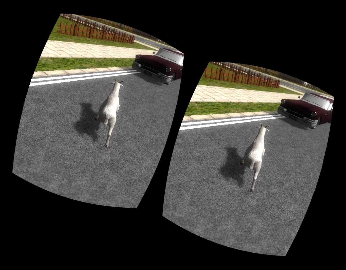 Verrückte Ziege VR Google Cardboard