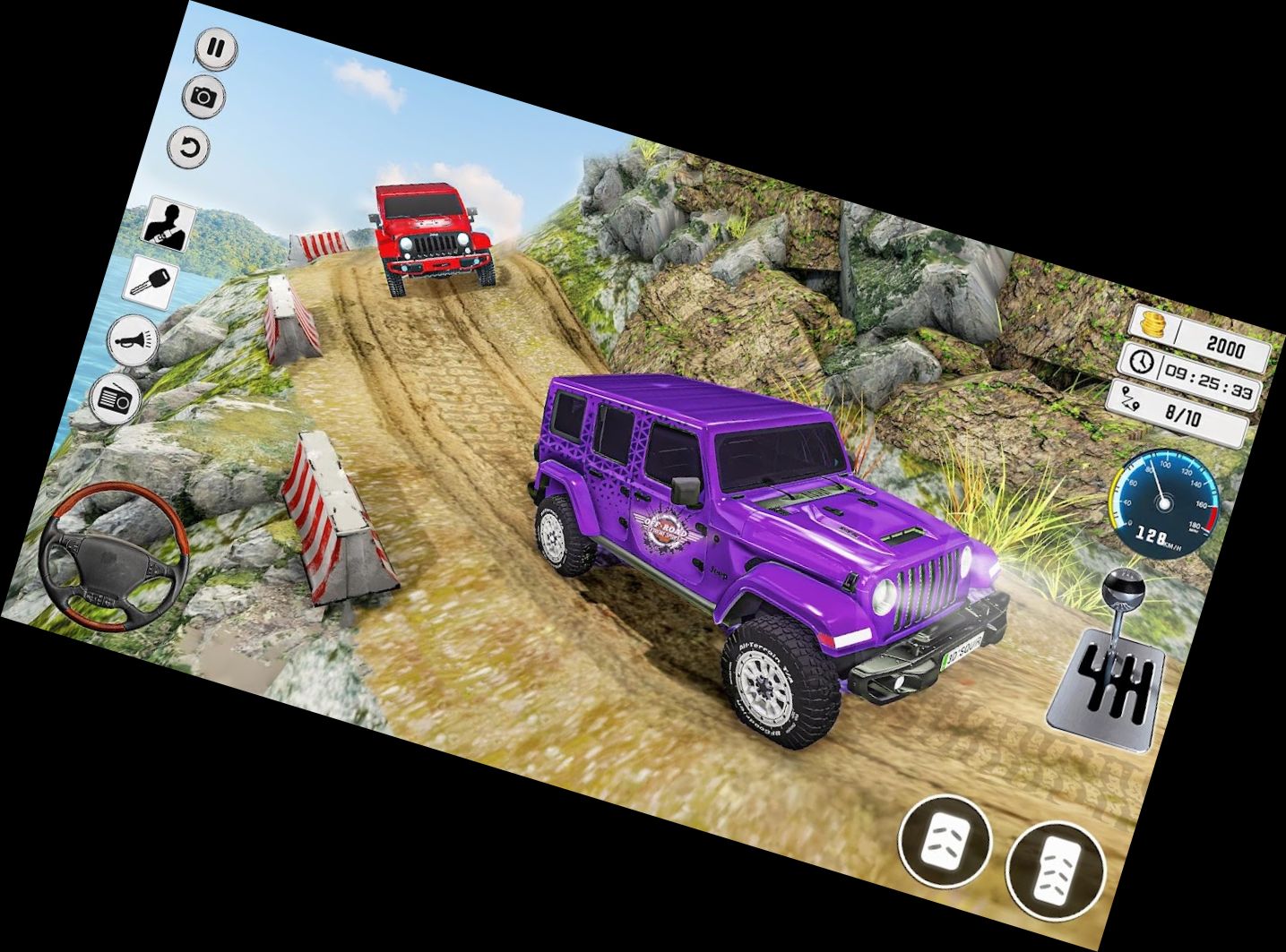 Geländewagen-Rennen und -Fahren