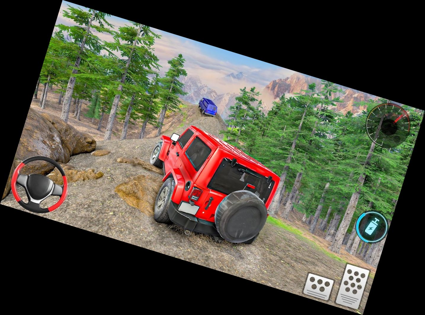 Geländewagen-Rennen und -Fahren