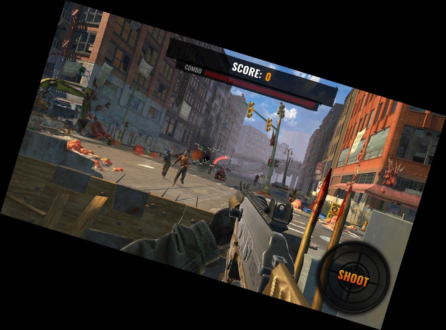 Untote Schlacht: Zombie Spiele 3D