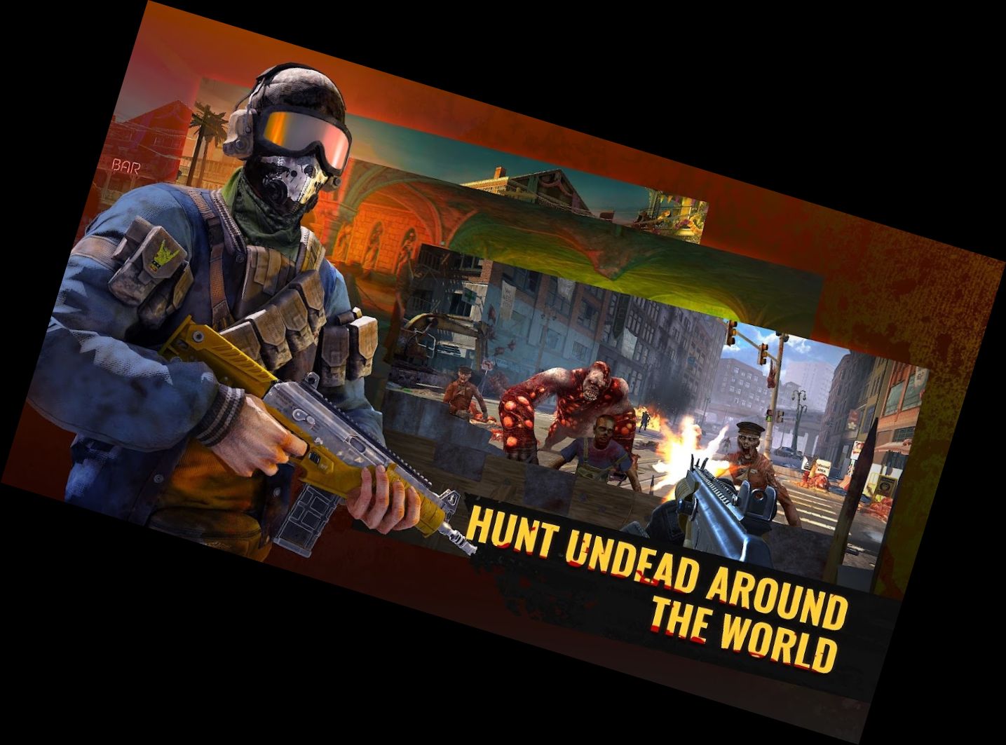 Untote Schlacht: Zombie Spiele 3D