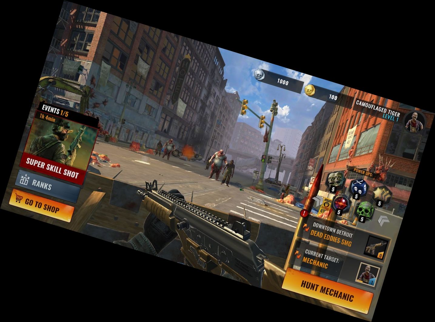 Untote Schlacht: Zombie Spiele 3D