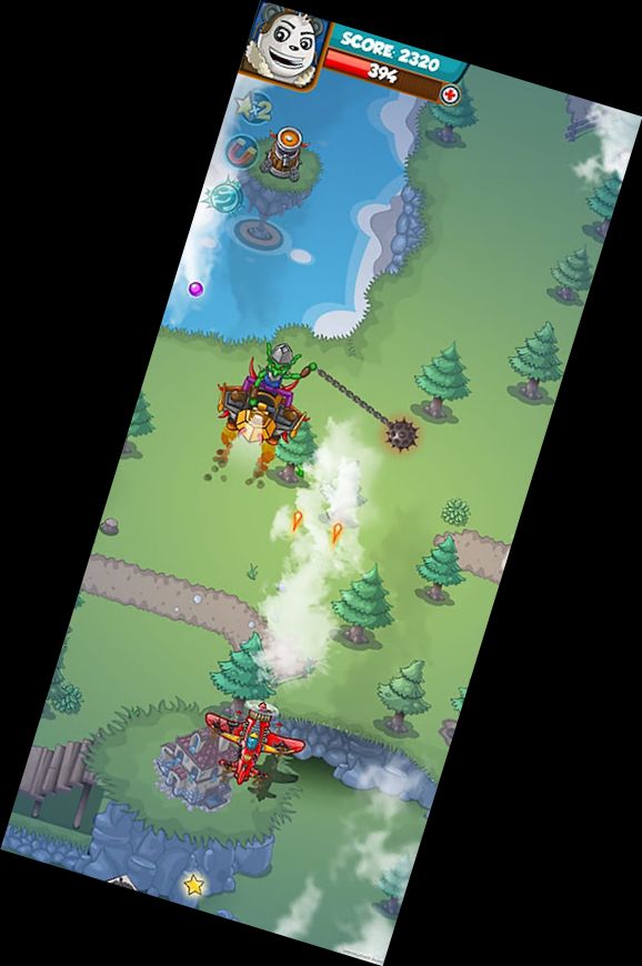 Pandas Baby-Jetpilot schießt