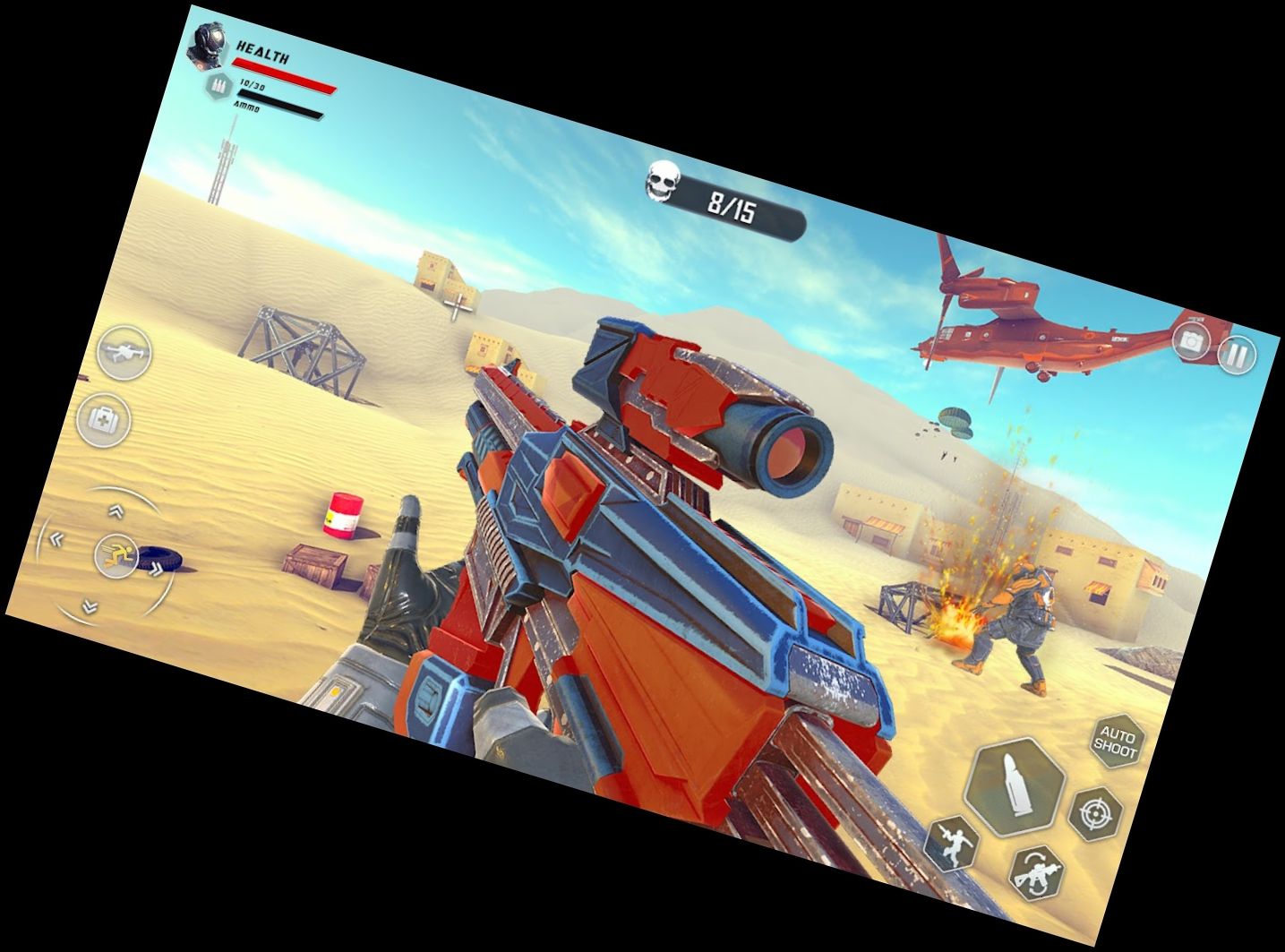 Unendlich Gewehr Schießen Roboter Spiele