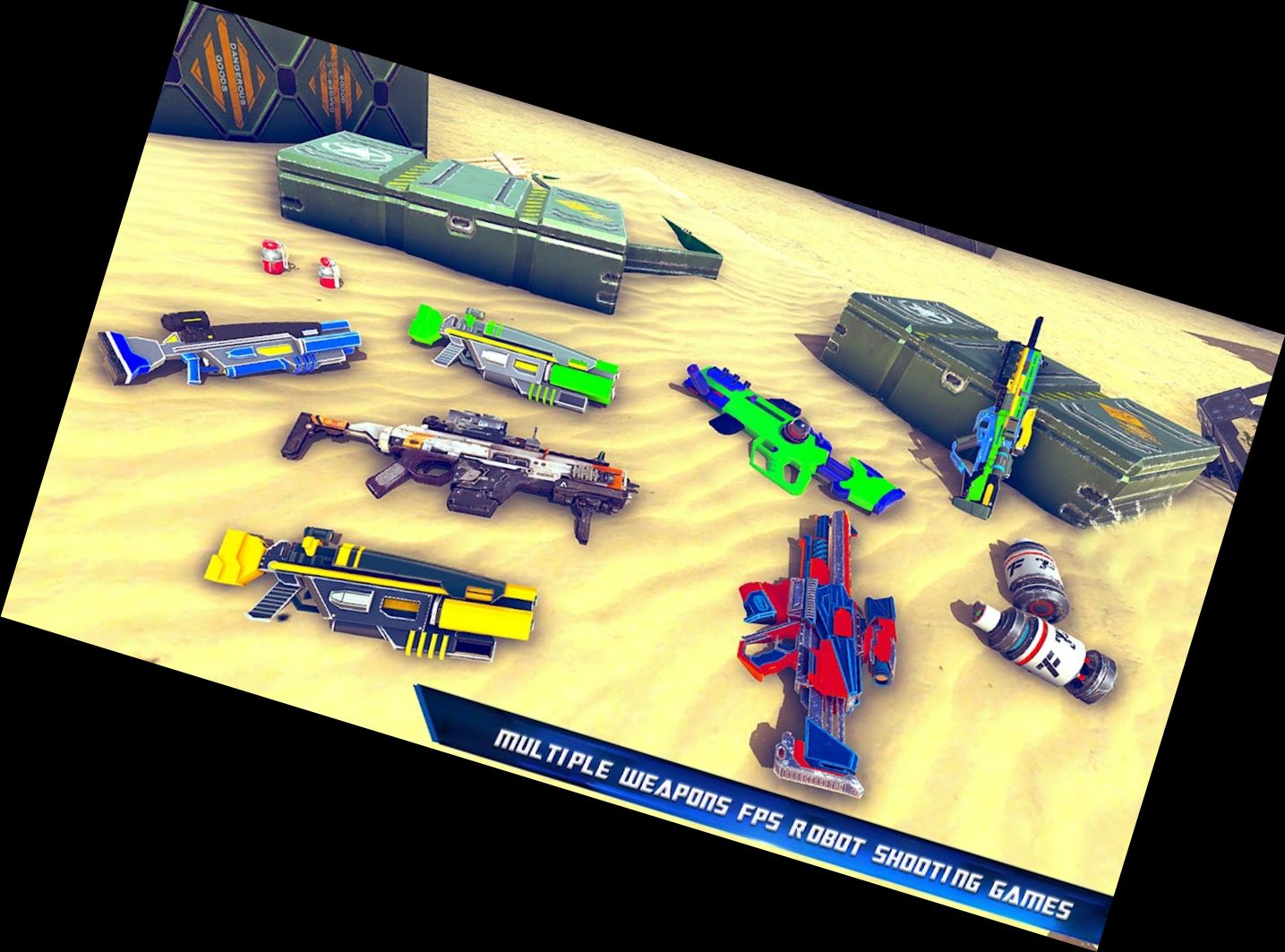 Unendlich Gewehr Schießen Roboter Spiele