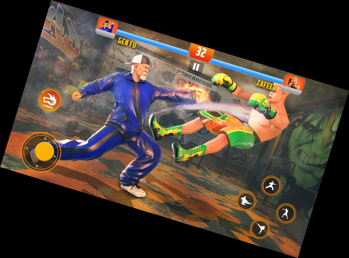 Kung-Fu-Krieger - Kampfspiel