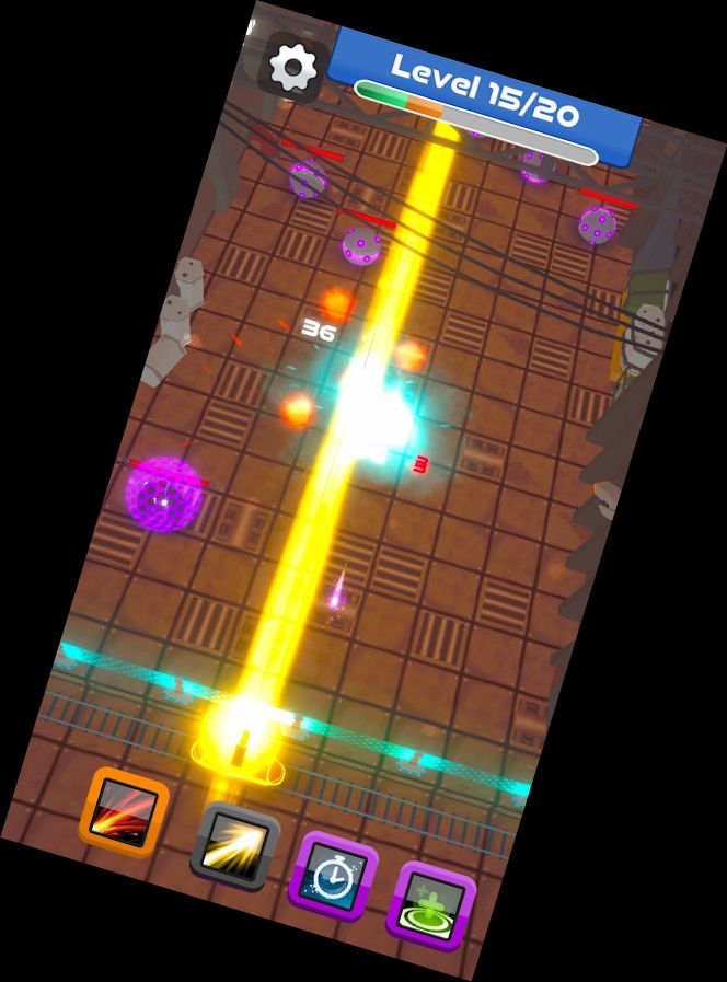 Roboter-Verteidigung - Roguelike