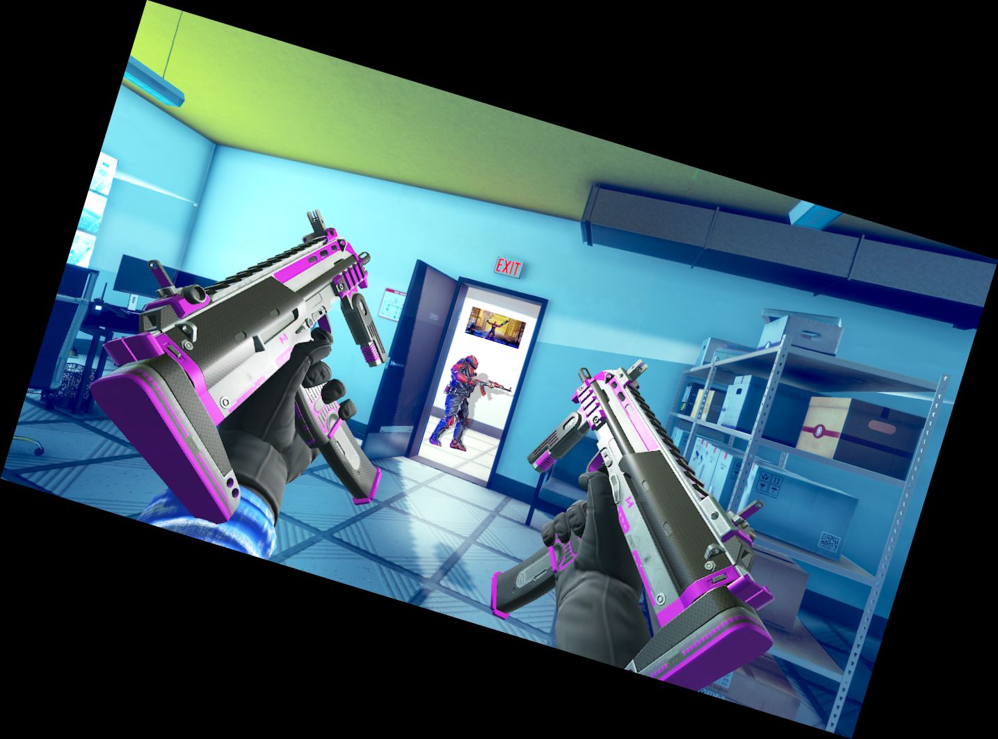 Ego-Shooter Robot Angriff : Waff