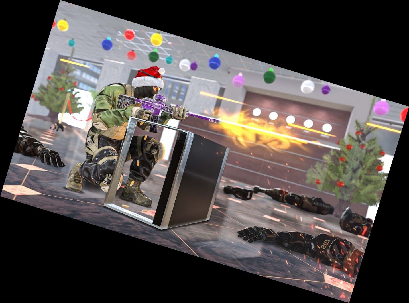 Ego-Shooter Robot Angriff : Waff