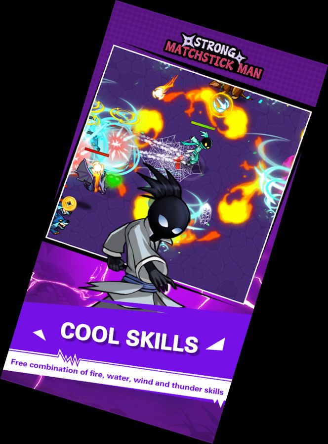 Starker Streichholzmann