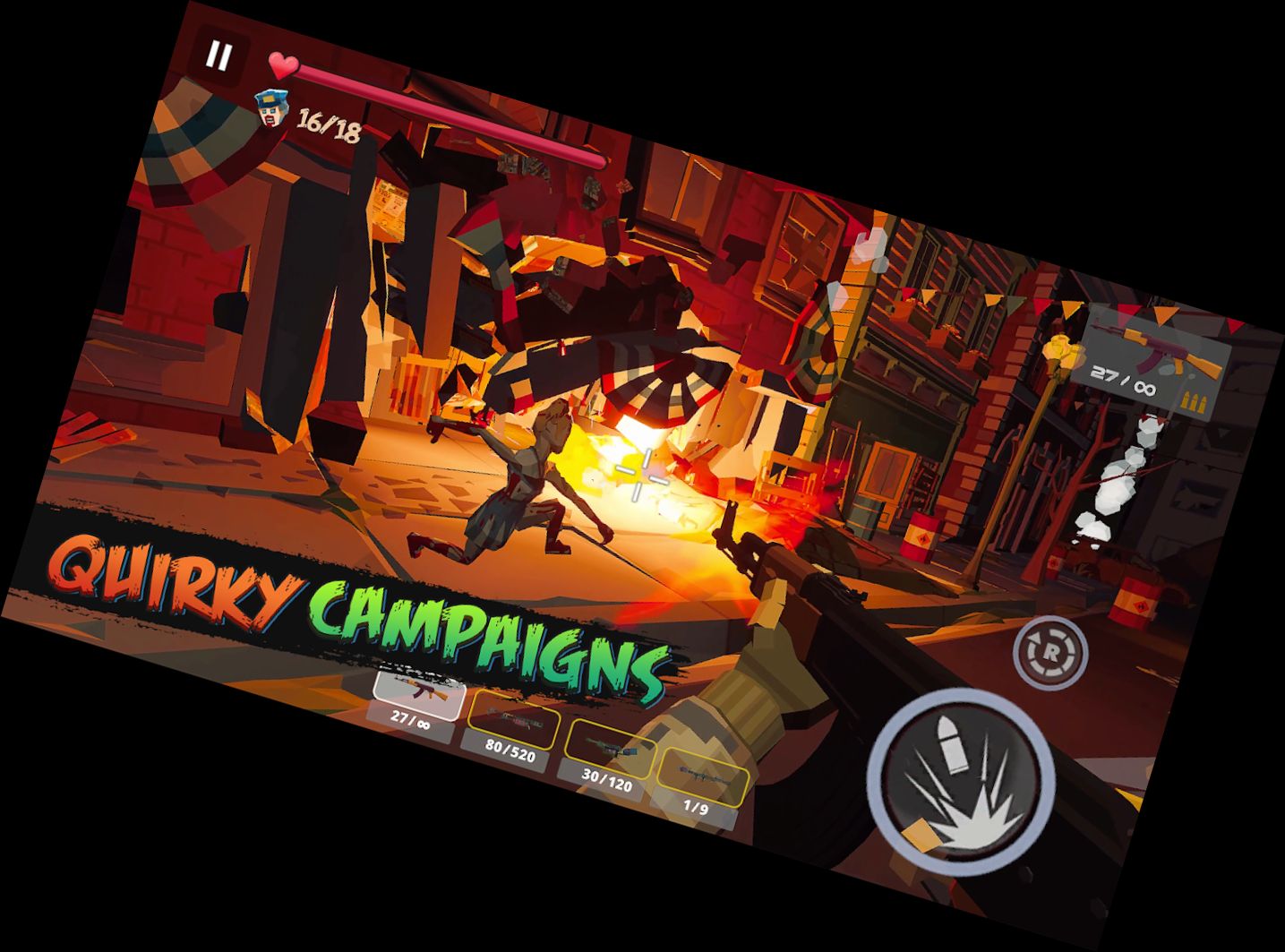 Zombies Poly: Zombie Spiele