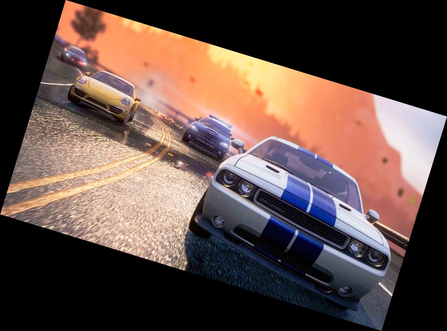 Поліцейська погоня за злочинцем пере