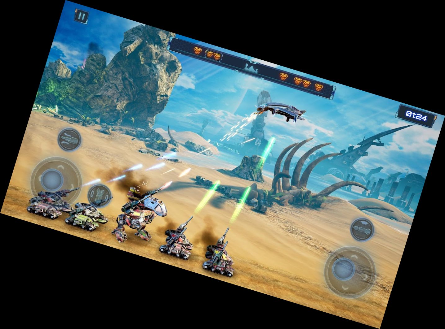 Rote Sirene: Roboter und Mecha K