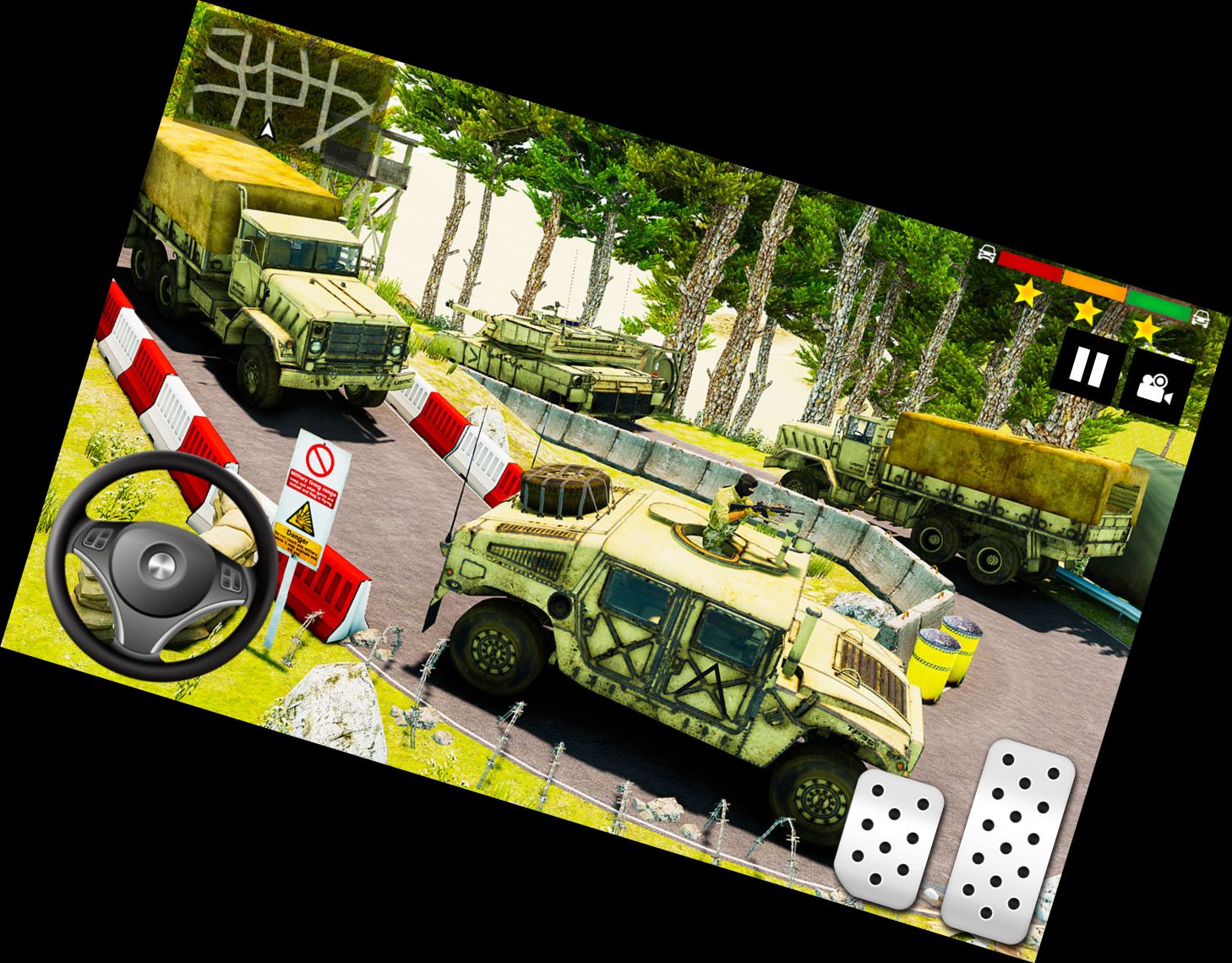 Military Vehicle Simulator Racing Games