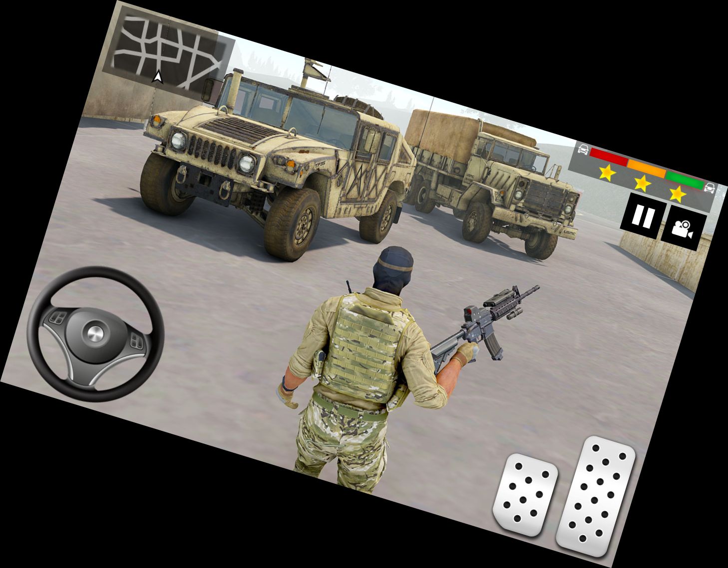 Militär-LKW-Simulator Auto-Spiele