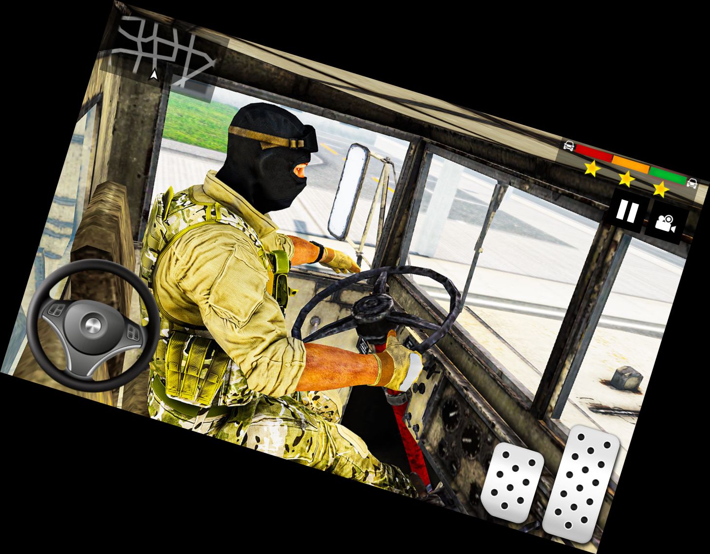 Militär-LKW-Simulator Auto-Spiele