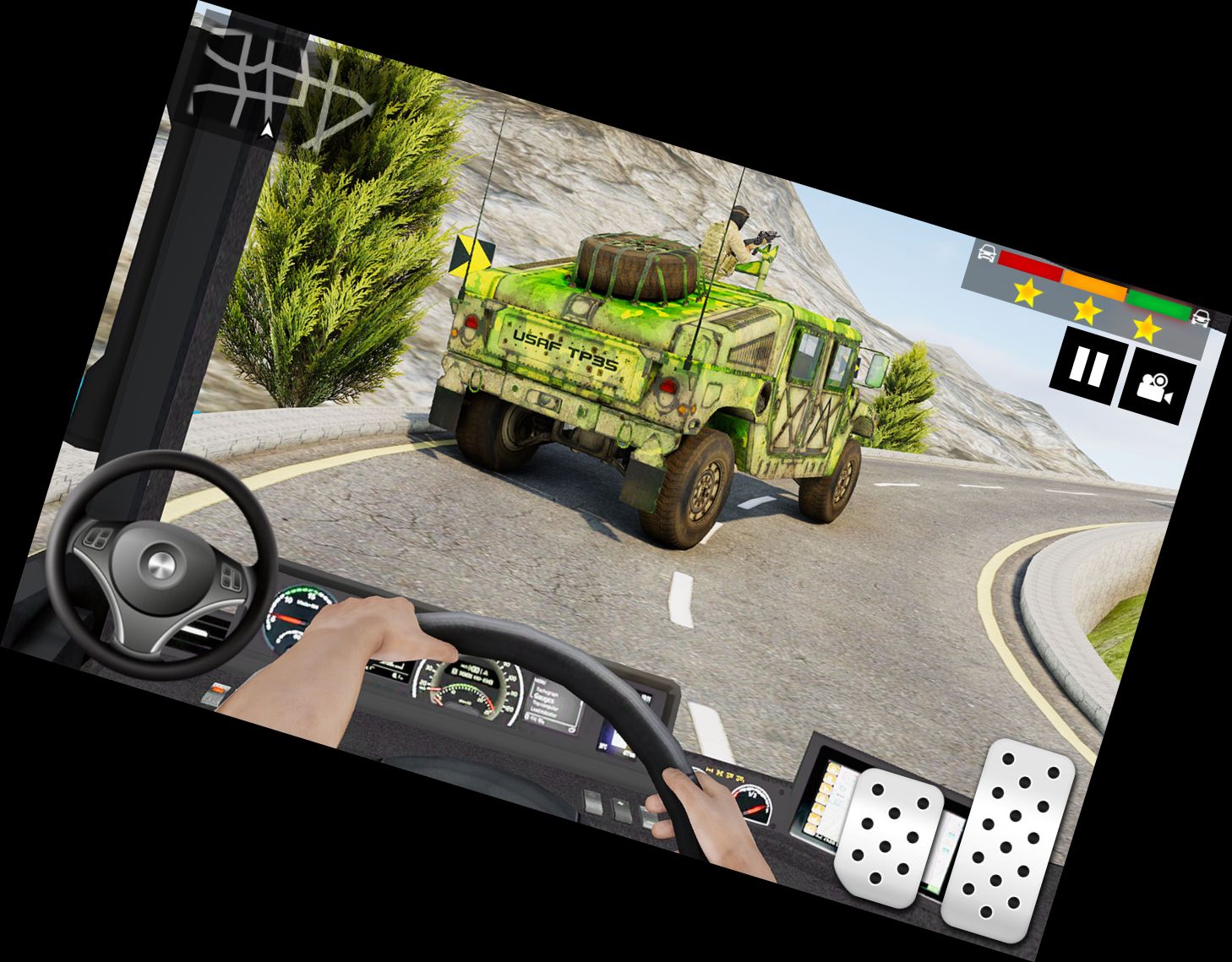 Military Vehicle Simulator Racing Games