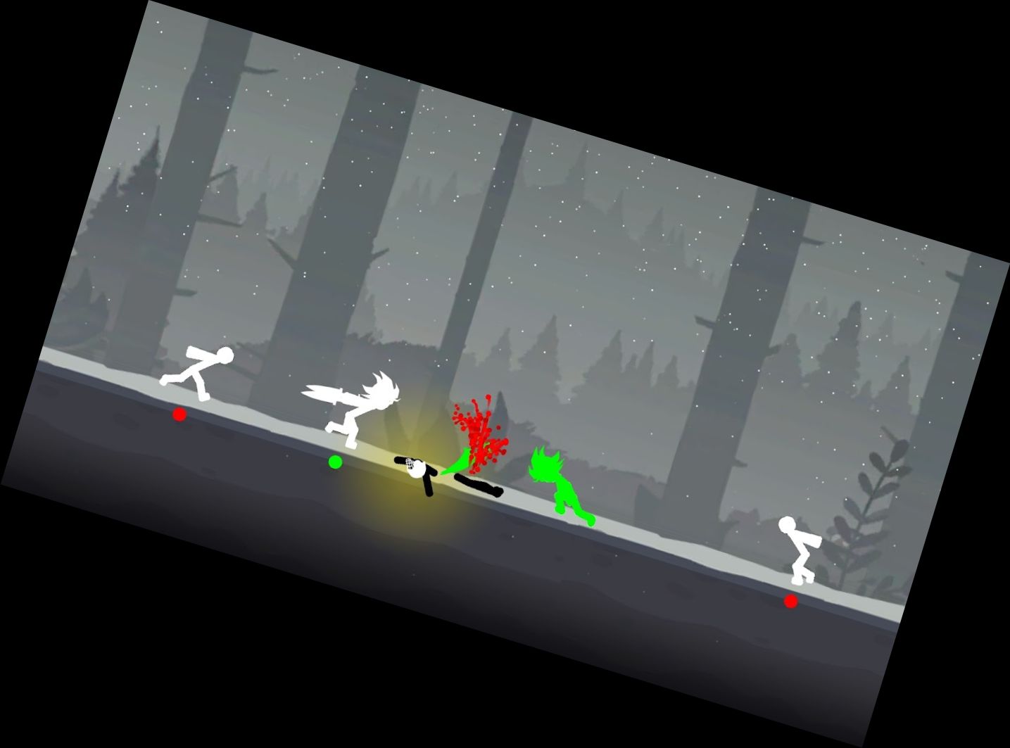 Kampf der Schattenkrieger - Stick Fight Schlacht