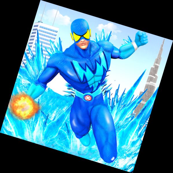 Schnee-Held-Roboter-Rettungsmission