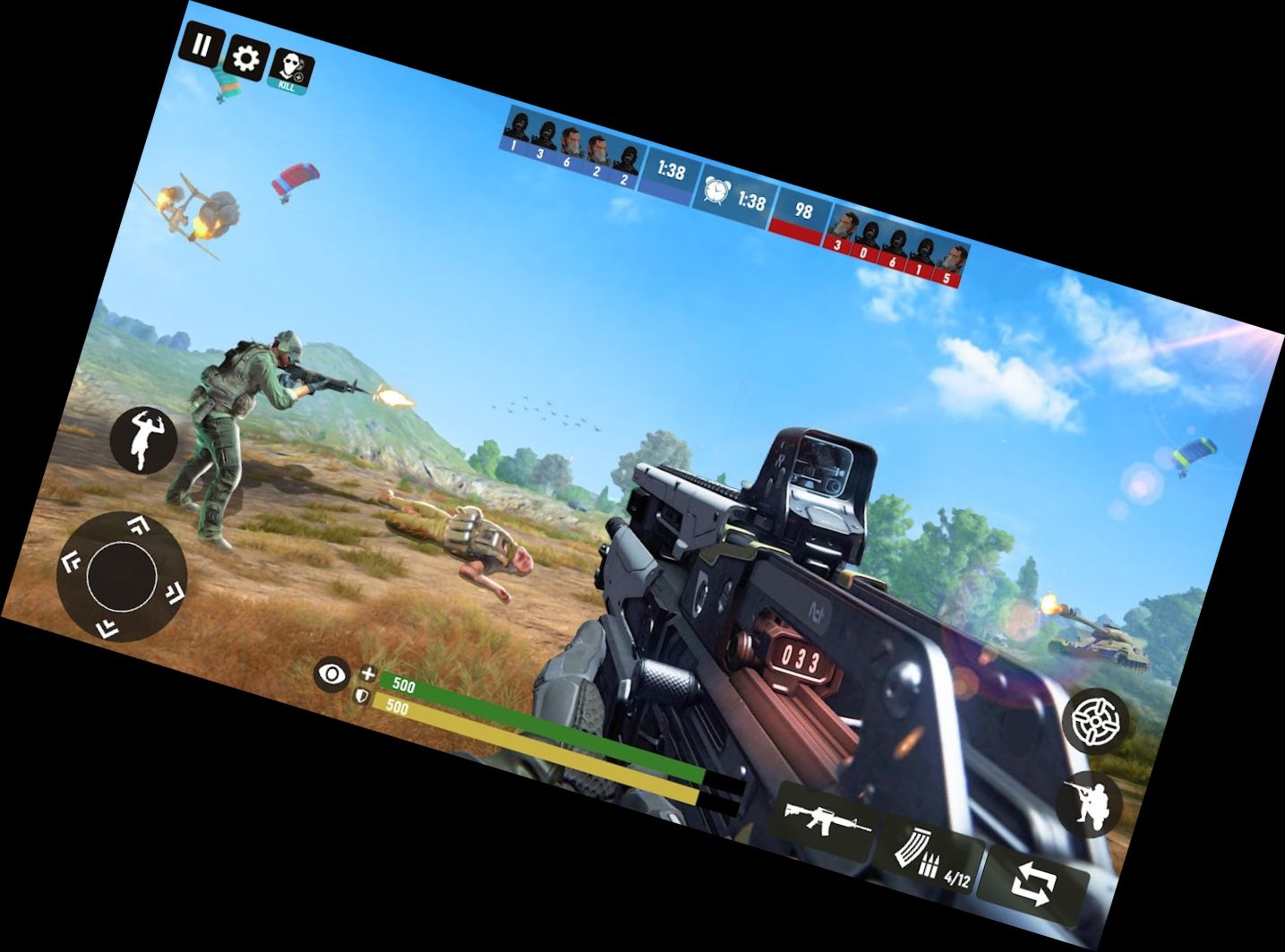 Schlachtfeld Trupp: Offline Battle Royale Feuer