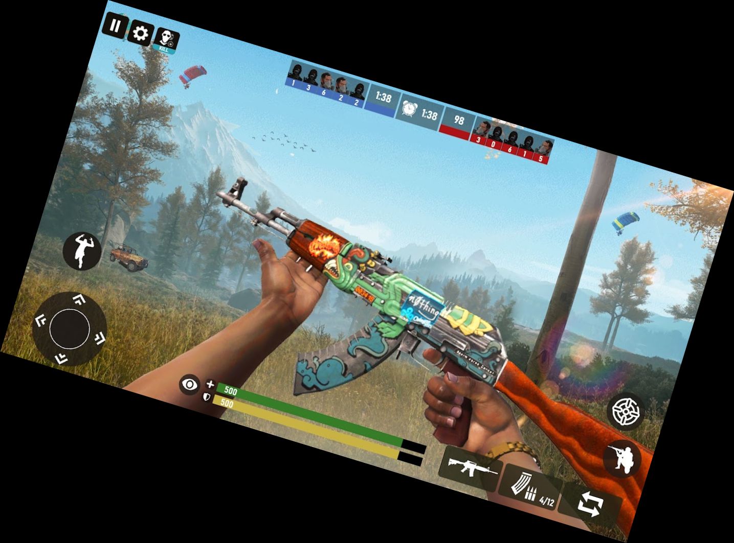 Schlachtfeld Trupp: Offline Battle Royale Feuer