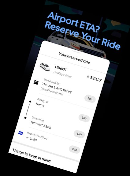 Uber - Request a ride