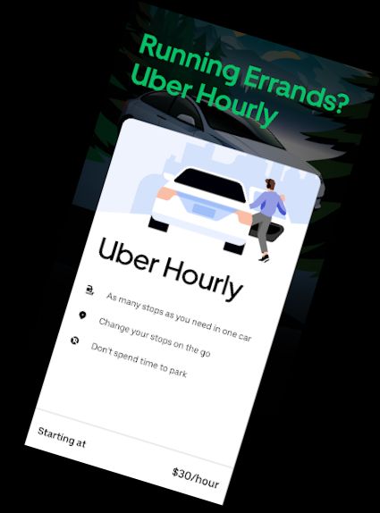 Uber - Ein Fahrt anfordern