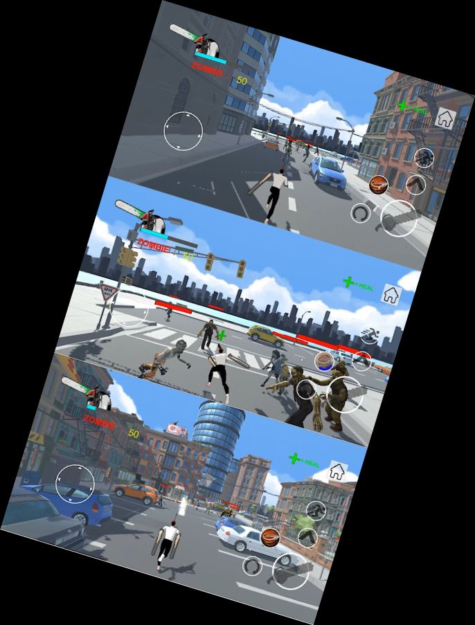 Kettensägen-Mann VS Zombie-Spiel