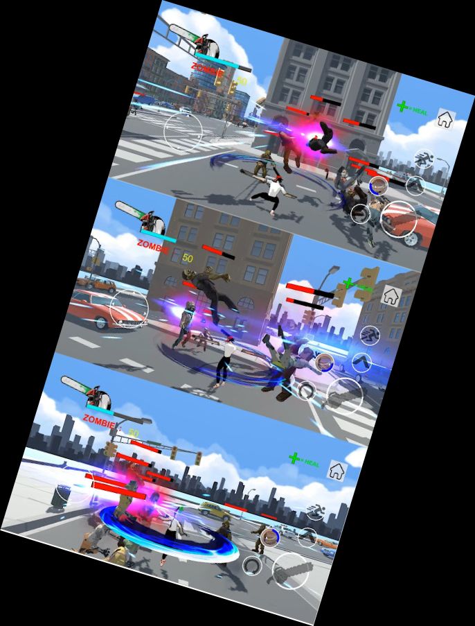 Kettensägen-Mann VS Zombie-Spiel