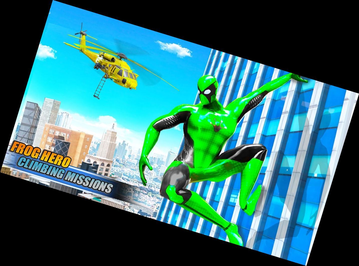 Frosch Seil Held Roboter Gangster